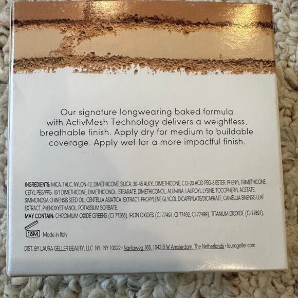 Laura Geller Baked Double Take Baked Full Coverage Powder Foundation Light Matte - Picture 7 of 10